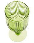 Set of Four Green Wine Glasses | Fleur