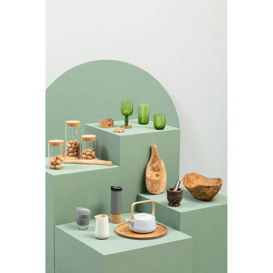Set of Four Green Wine Glasses | Fleur