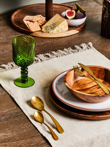 Set of Four Green Wine Glasses | Fleur