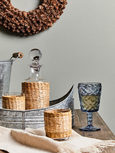 Set of Four Blue Wine Glasses | Fleur
