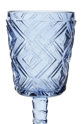 Set of Four Blue Wine Glasses | Fleur