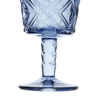 Set of Four Blue Wine Glasses | Fleur