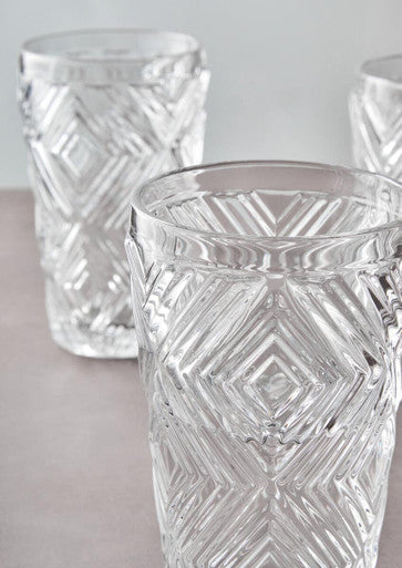 Set of Four Clear Highball Glasses | Fleur