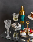 Set of Four Clear Wine Glasses | Fleur