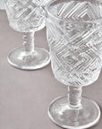 Set of Four Clear Wine Glasses | Fleur