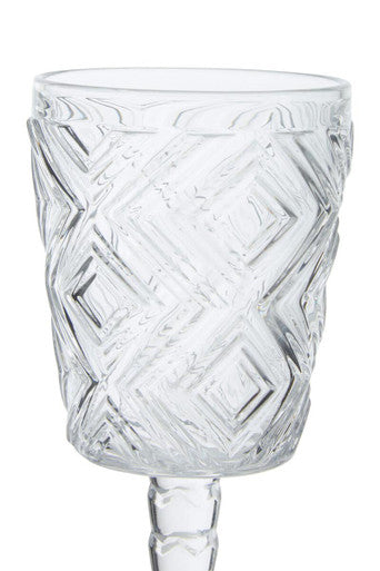 Set of Four Clear Wine Glasses | Fleur