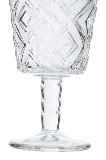 Set of Four Clear Wine Glasses | Fleur