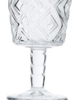 Set of Four Clear Wine Glasses | Fleur