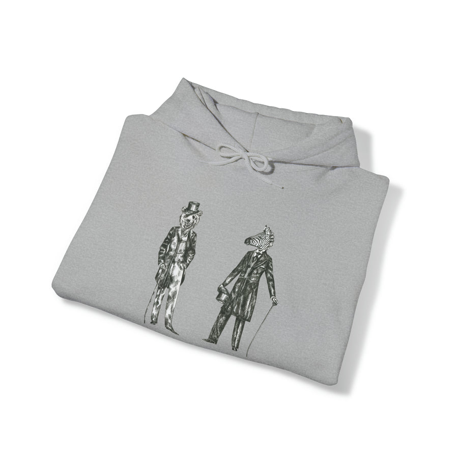 Graphic Print Unisex Hooded Sweatshirt