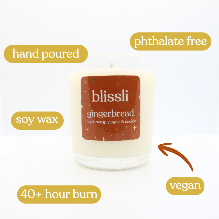 gingerbread – maple syrup, ginger &amp; cookie 220g soy candle