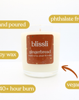 gingerbread – maple syrup, ginger & cookie 220g soy candle