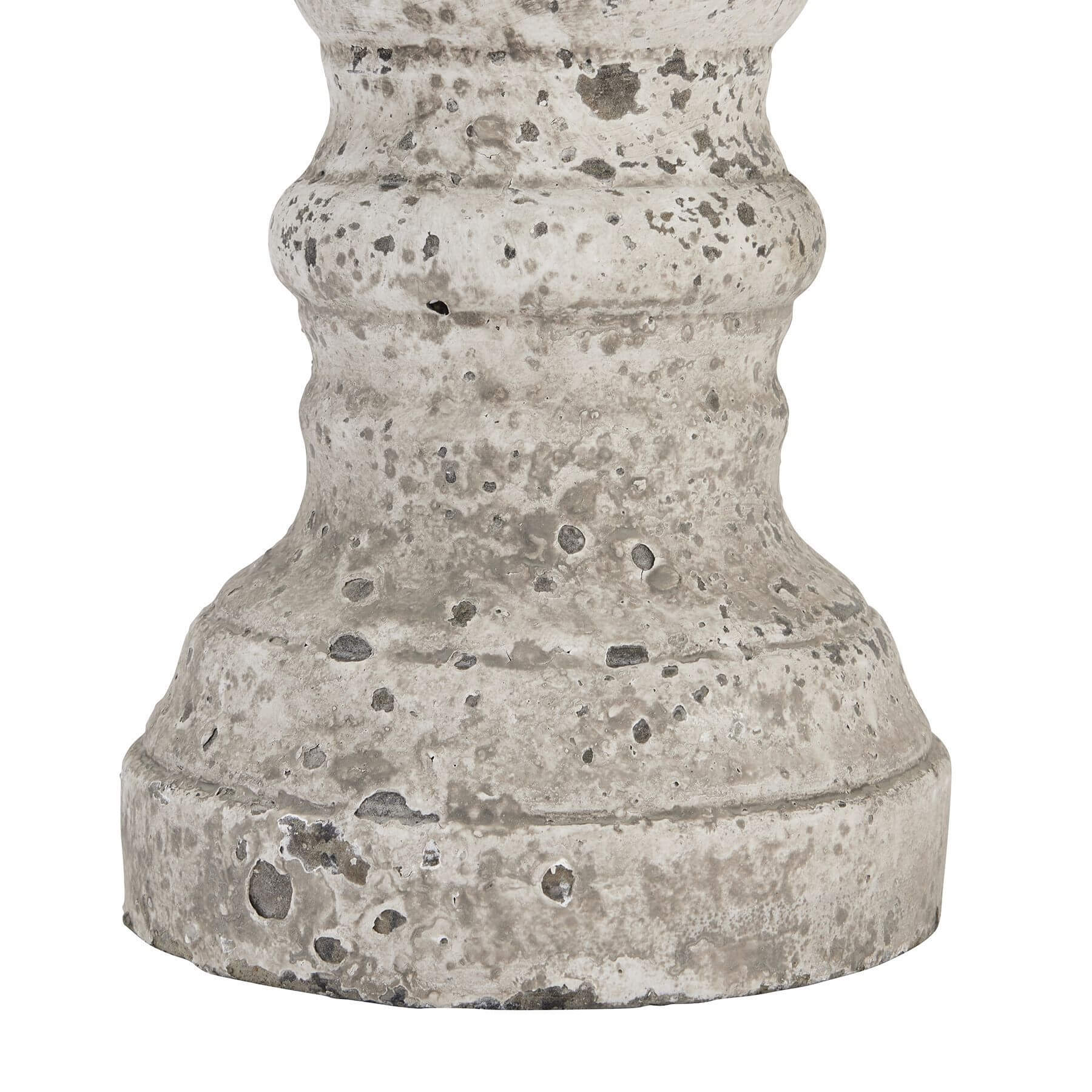 Elegant Large Stone Ceramic Candle Holder | Modern Décor