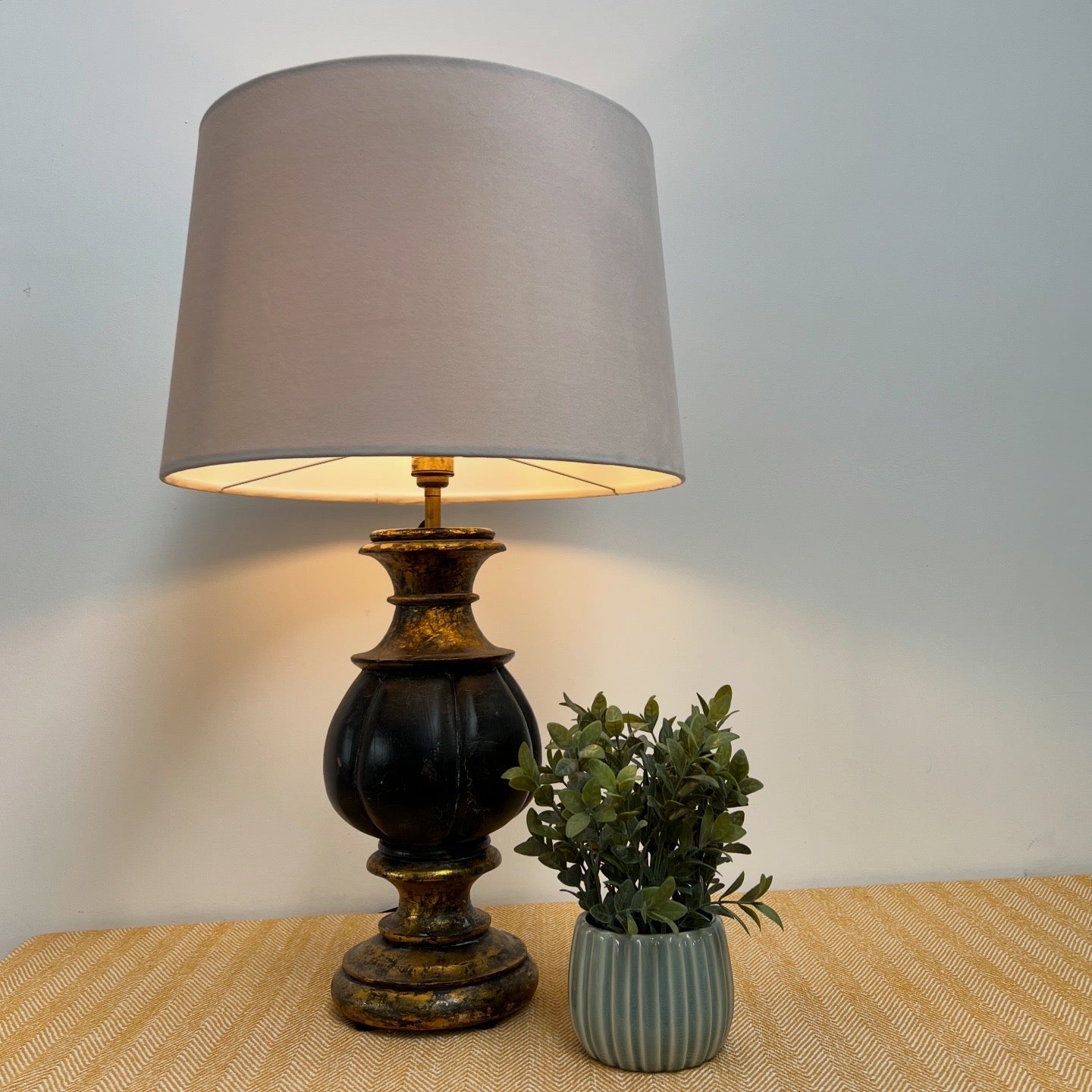 Cream Velvet Lampshade | French Drum Ceiling Light Shade | Bespoke Handmade Empire Lampshade