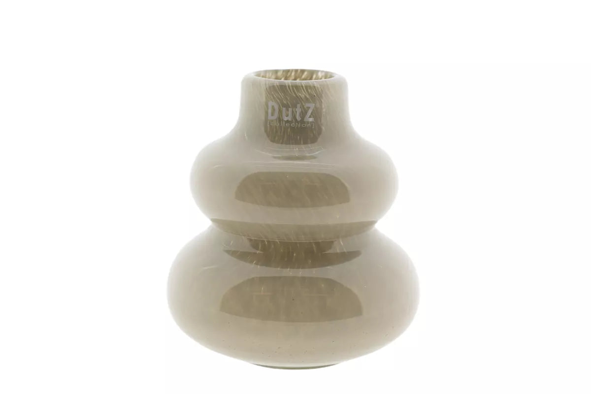 VASE SKRZYSZOW S- H16 D14 cm - TAUPE
