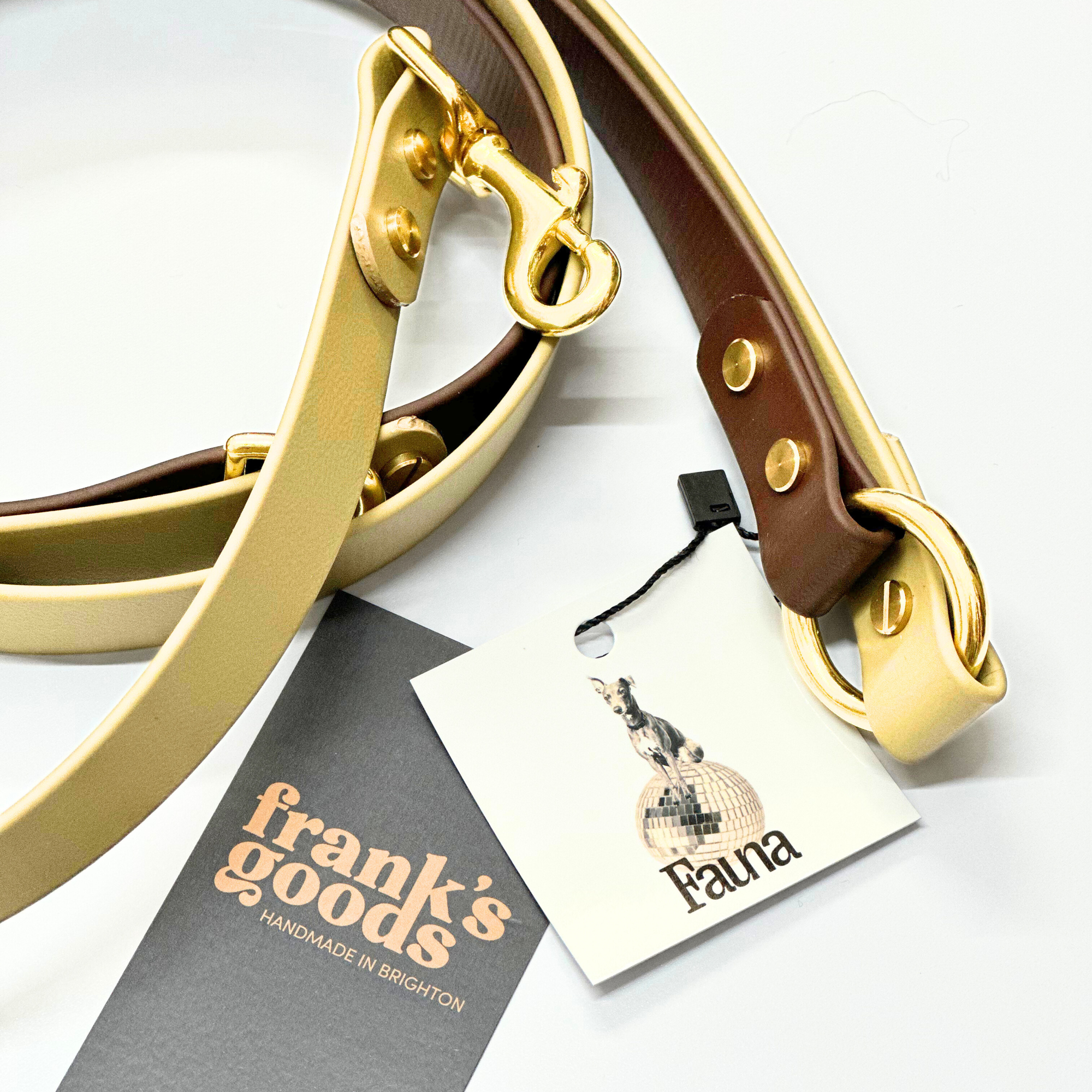 Loki Multiway Dog Lead in Khaki &amp; Brown