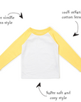 Baseball Tee - Yellow