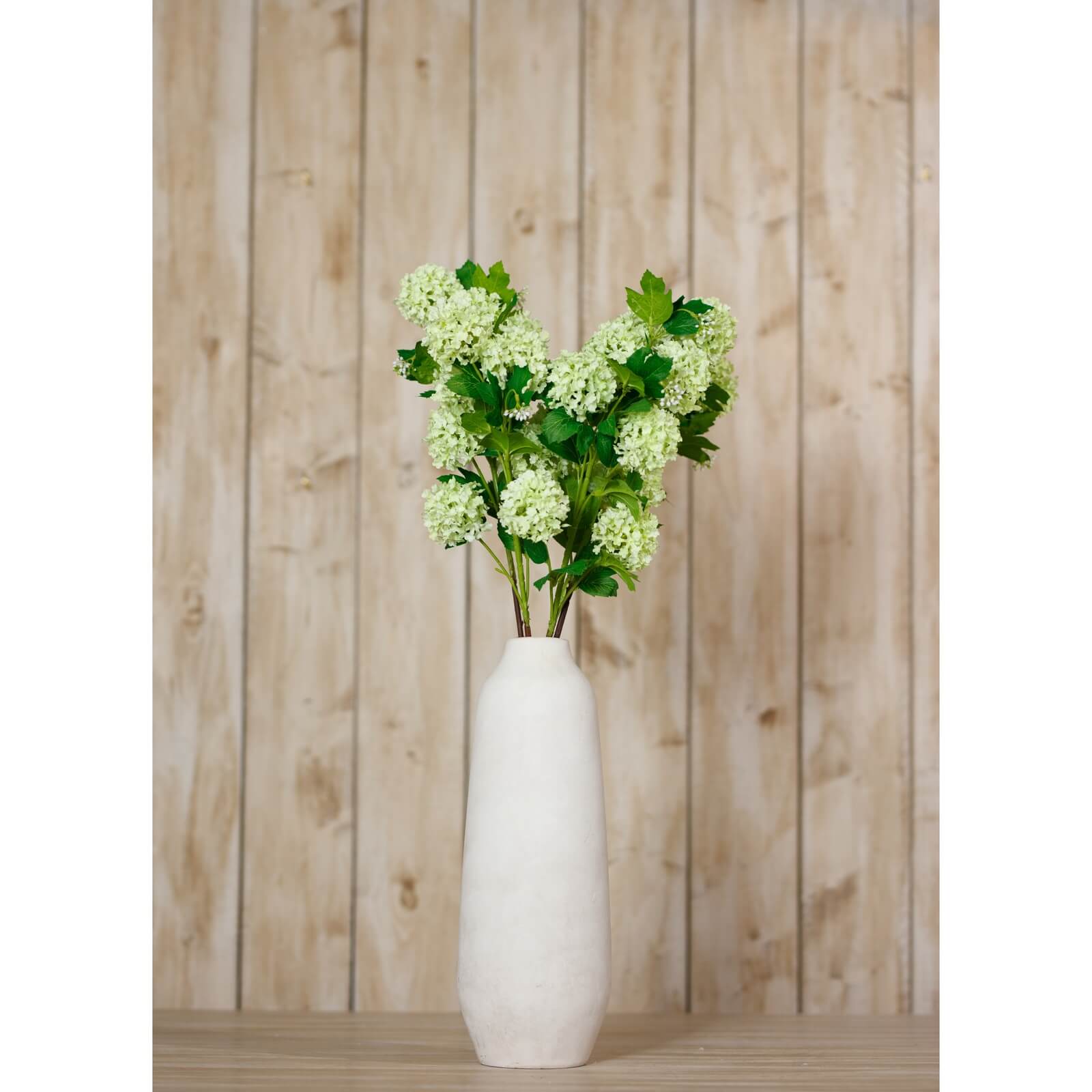 Green Snowball Faux Flower Stem