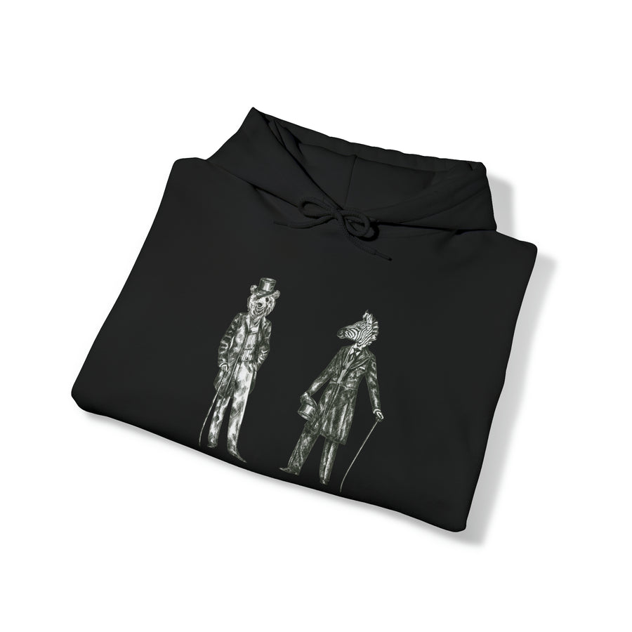 Graphic Print Unisex Hooded Sweatshirt