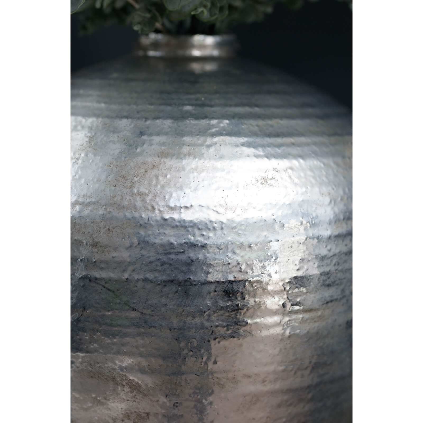 Hammered Silver Astral Vase | Elegant Celestial Decor