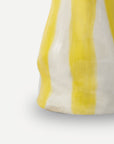 Bright Yellow Candy Stripe Candle Holder