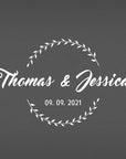 Personalised Wedding Cake Knife & Server Set – Engraved Stainless Steel