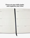 Undated Yearly Productivity Planner - Blue