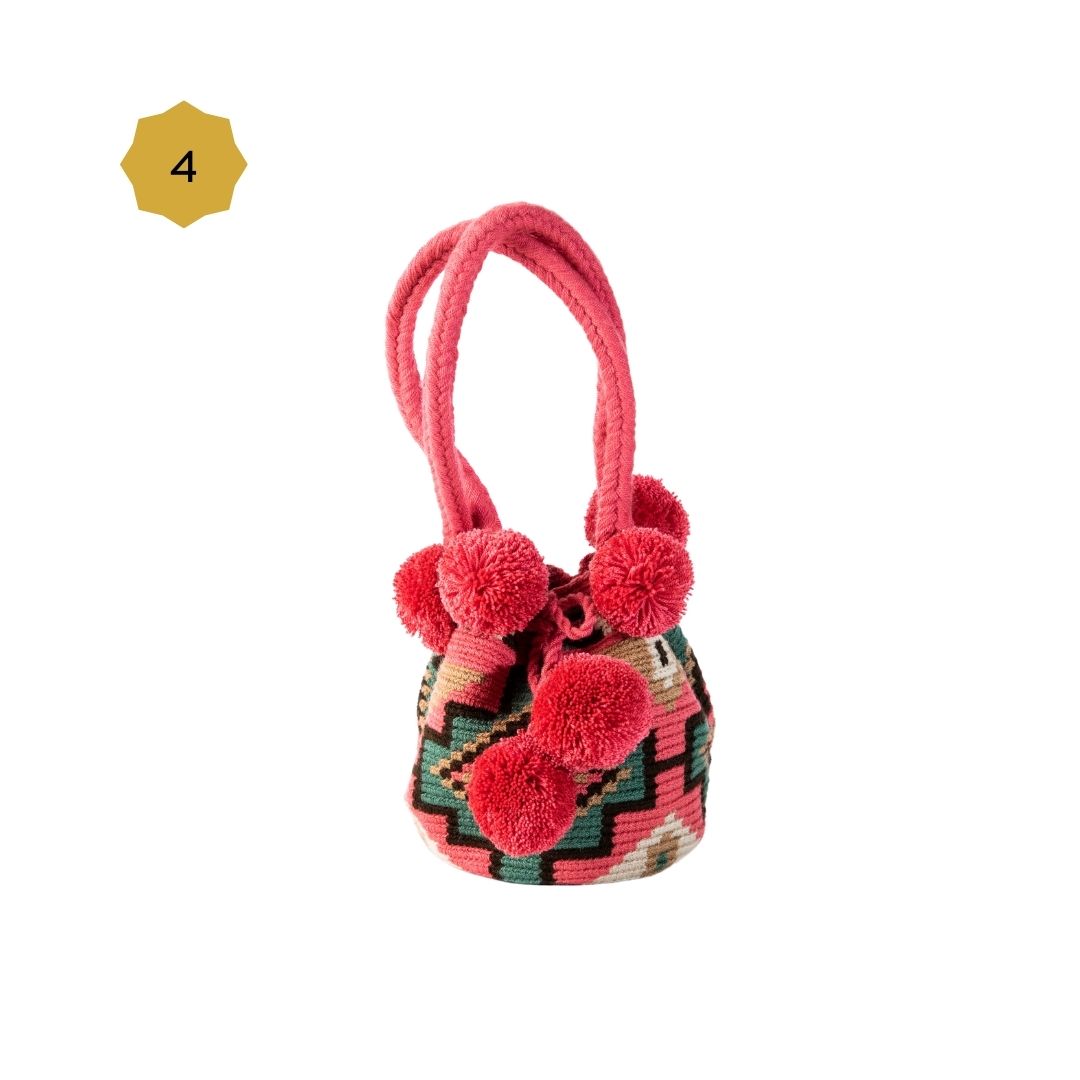 Mini Mochila Bucket Bag With Patterns