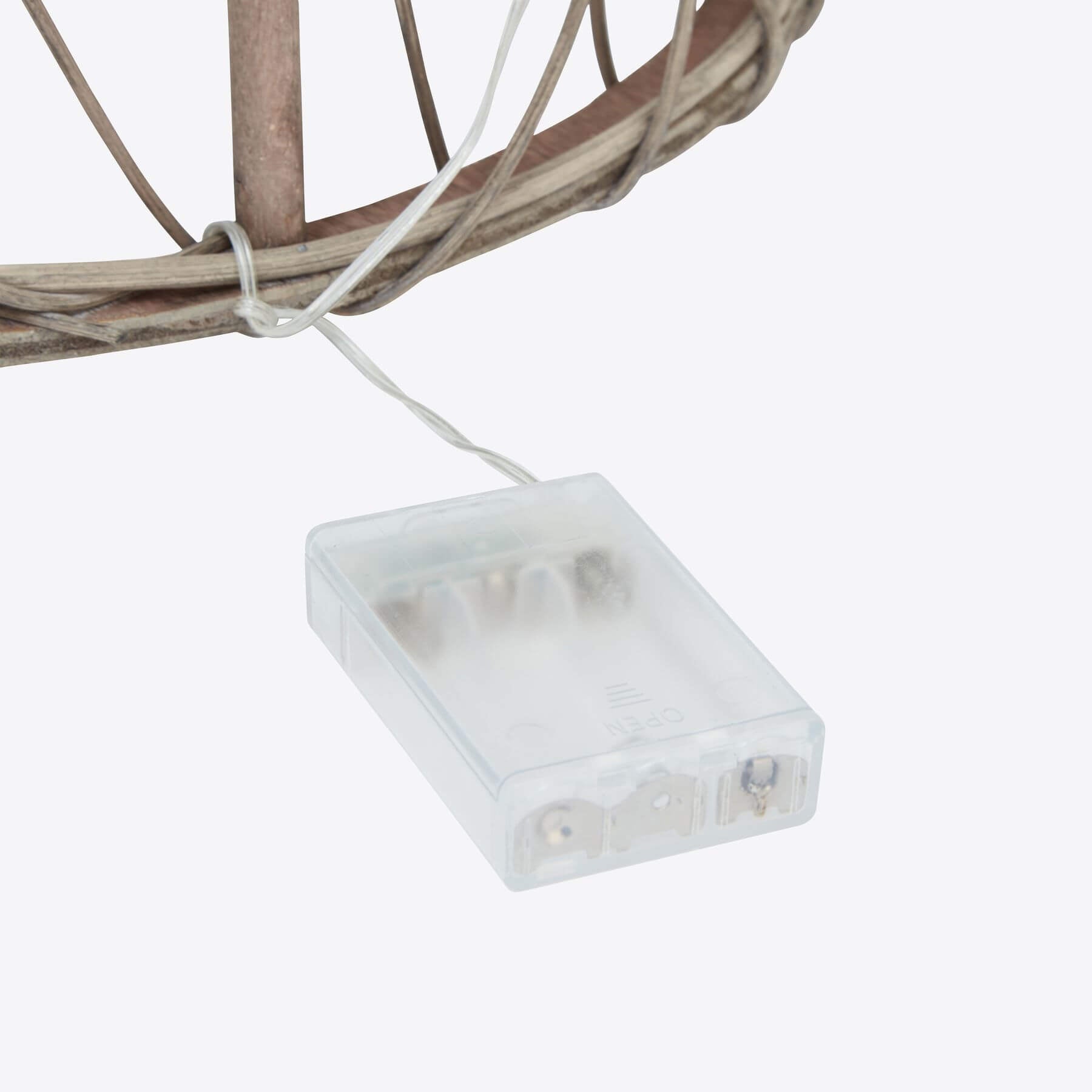 Festive LED Wicker Christmas Tree with Star Large 130cm