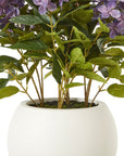 Lavender Hydrangea in Decorative Pot