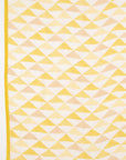 Sketchy Triangle Print Cotton Modal Scarf - Lime Multi