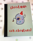 Christmas cell-ebrations microbiology science card