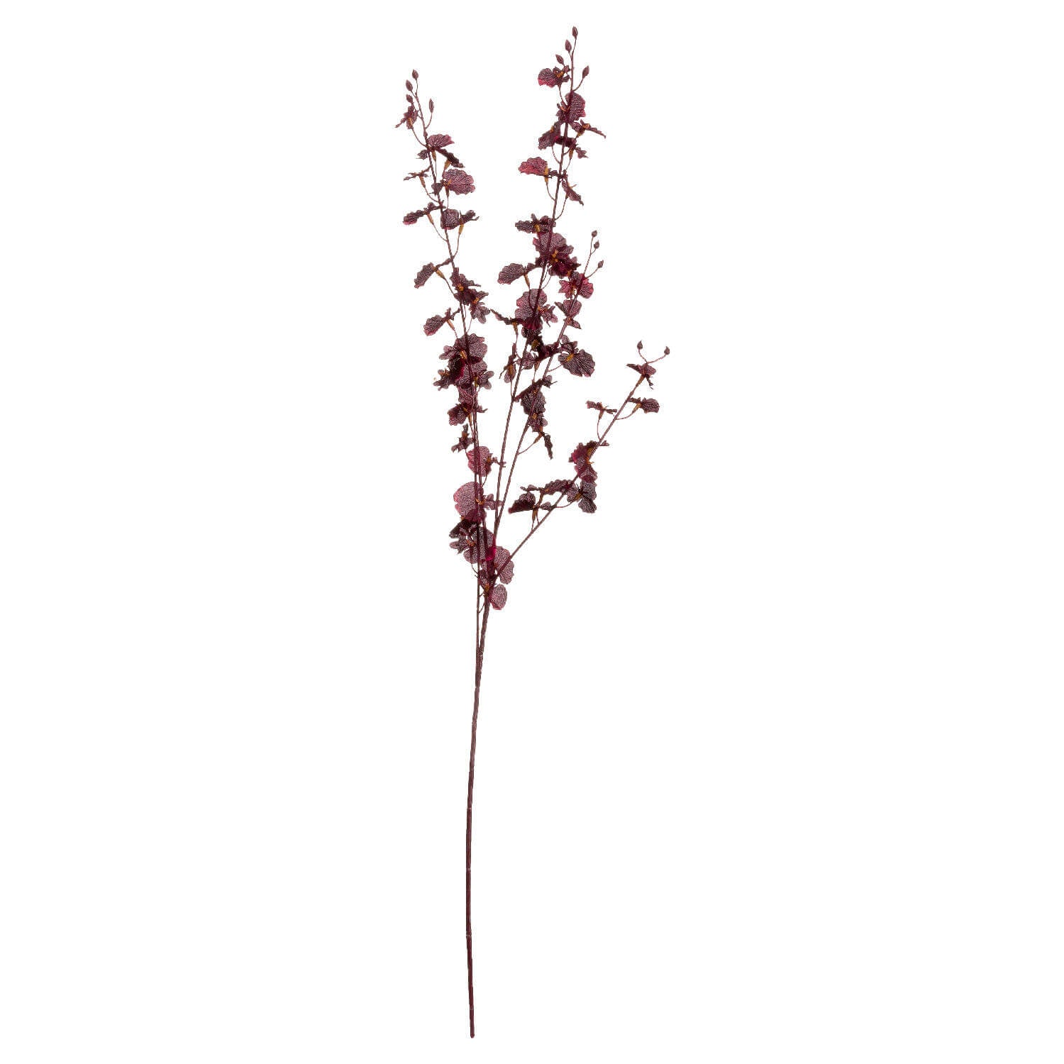 Deep Burgundy Orchid Artificial Flower Stem