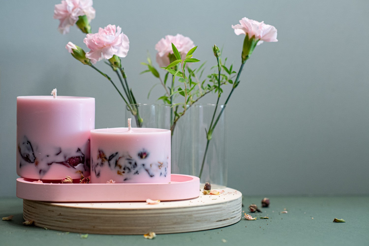 Hand-Made Peony Candle from Latvia - Elegant &amp; Serene Floral Ambiance by TL Candles at www.brixbailey.com