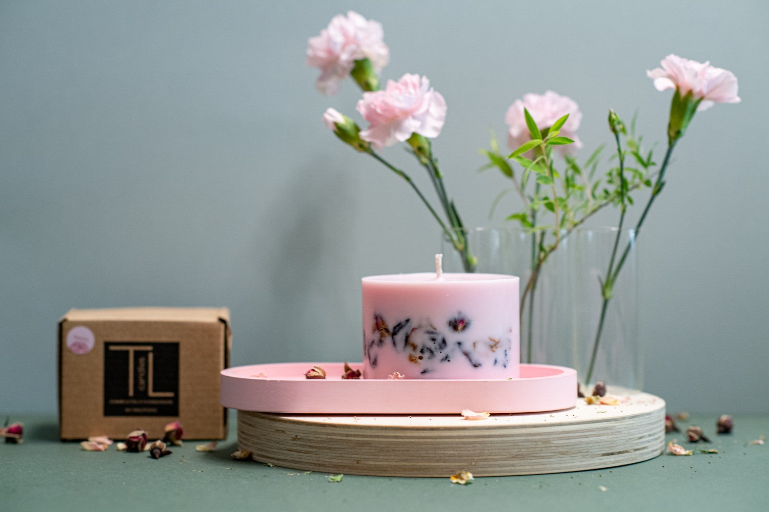 Handmade Peony Candle from Latvia - Natural Elegance &amp; Timeless Fragrance by TL Candles at www.brixbailey.com