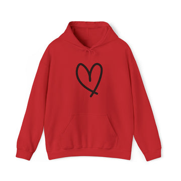 Heart Me Graphic Print Unisex Hooded Sweatshirt