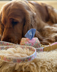 Pastel Petals - Leather Dog Lead