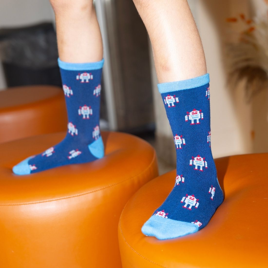 Robot Matching Bamboo Socks (Adult &amp; Child)
