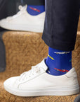 Blue Classic Car Bamboo Socks
