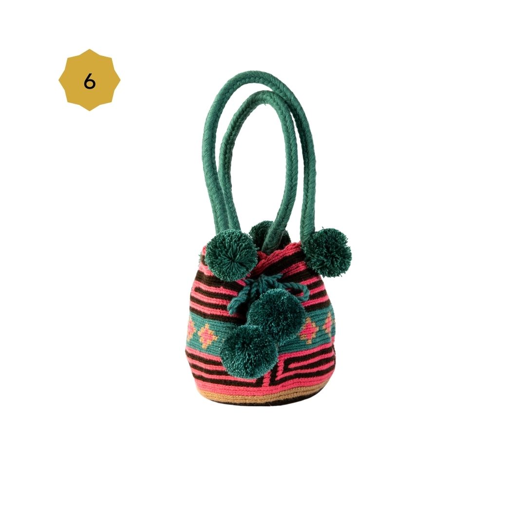Mini Mochila Bucket Bag With Patterns
