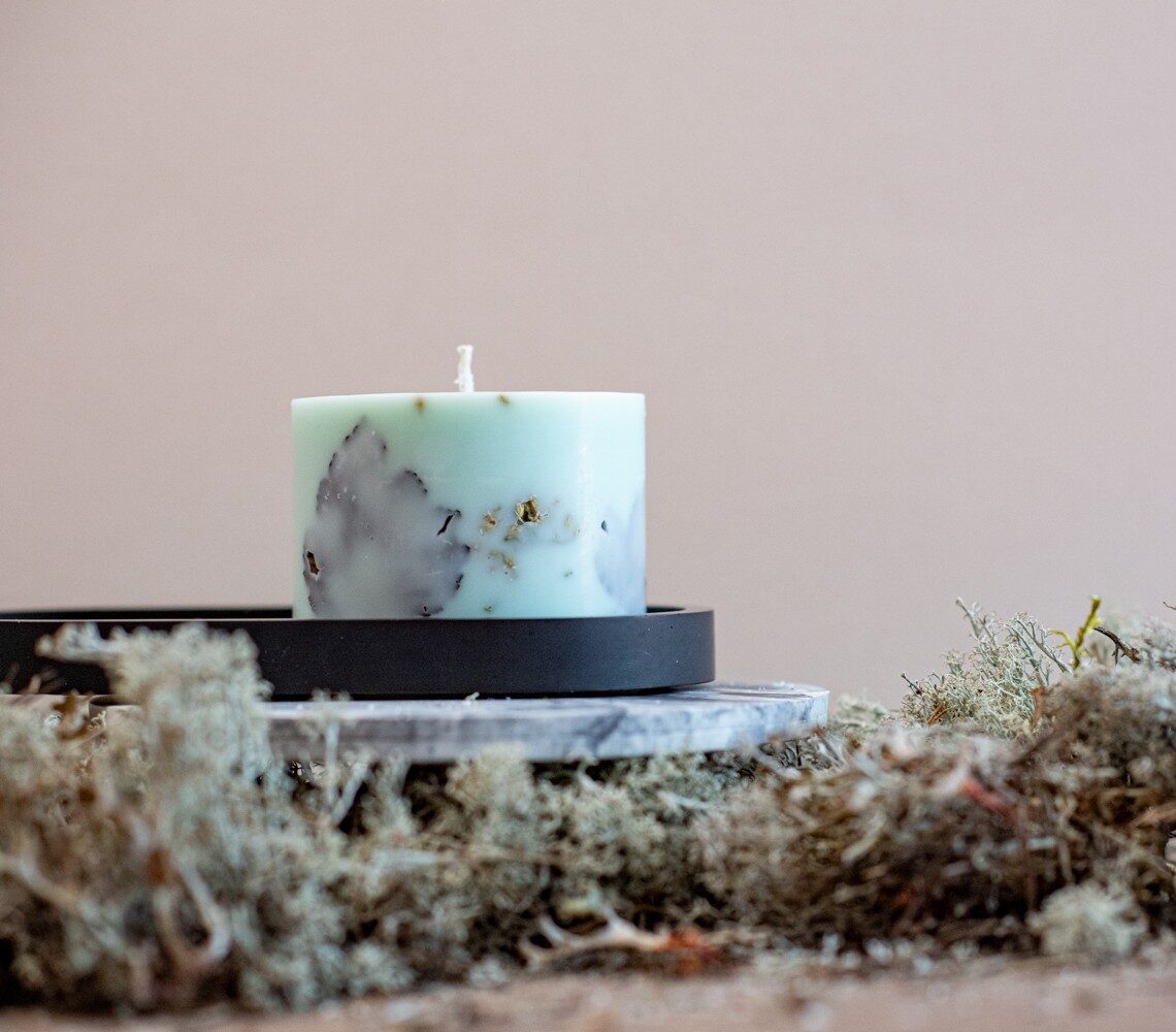 Handcrafted Latvian Forest Scented Candle - White Fir &amp; Cedar with Birch Notes by TL Candles at www.brixbailey.com