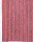 Little Paisley Stripe Jacquard Merino Wool Scarf - Pink