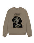 Will Sit for Snacks: The Black Labrador Oversized Sweatshirt