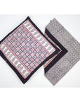 Checks Mix & Diamond Bagh Hand Block Print Cotton Cushion Cover - White Black Red