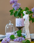 Hand-made Soy Wax Candle with Lavender Scent - Purple