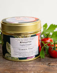 Tomato Vine Candle in a Matt Gold Tin
