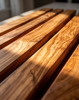 Handcrafted Olive Wood Bread Cutting Board with Crumb Catcher | 32x20 cm