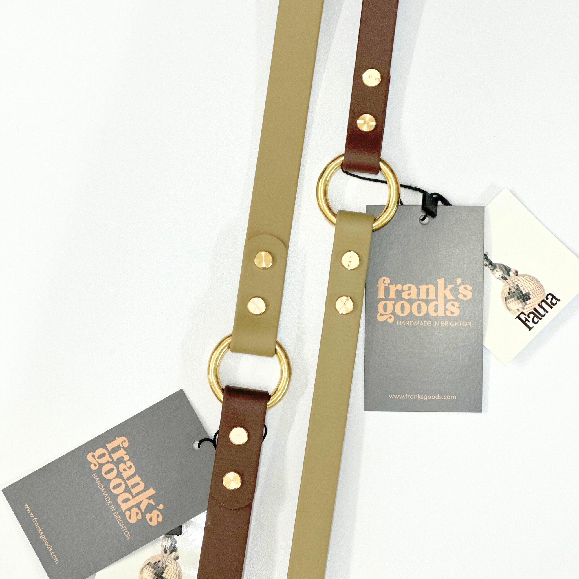 Loki Multiway Dog Lead in Khaki &amp; Brown
