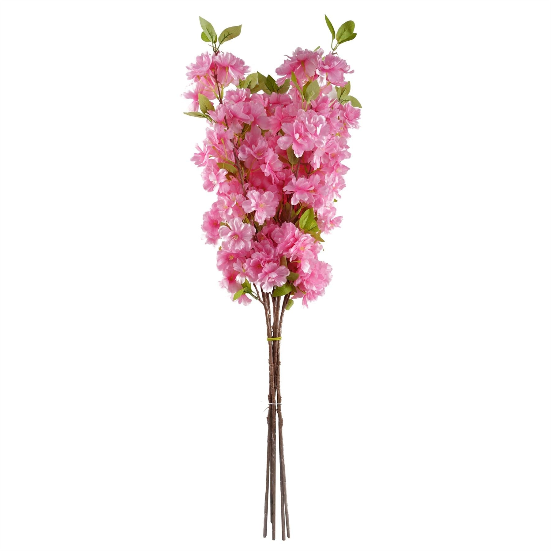 Pack of 6 x Artificial Flowers Pink Blossom Stem 100cm-1