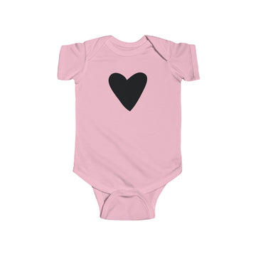 Infant Baby Heart Graphic Jersey Bodysuit Onesie