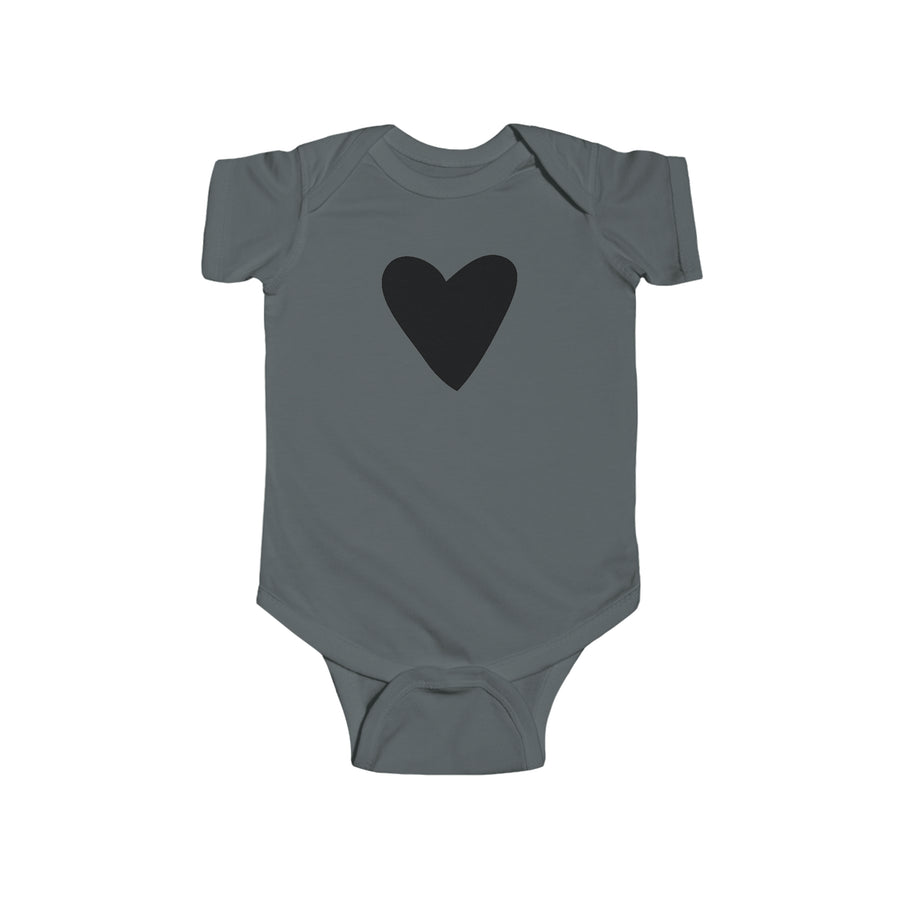 Infant Baby Heart Graphic Jersey Bodysuit Onesie